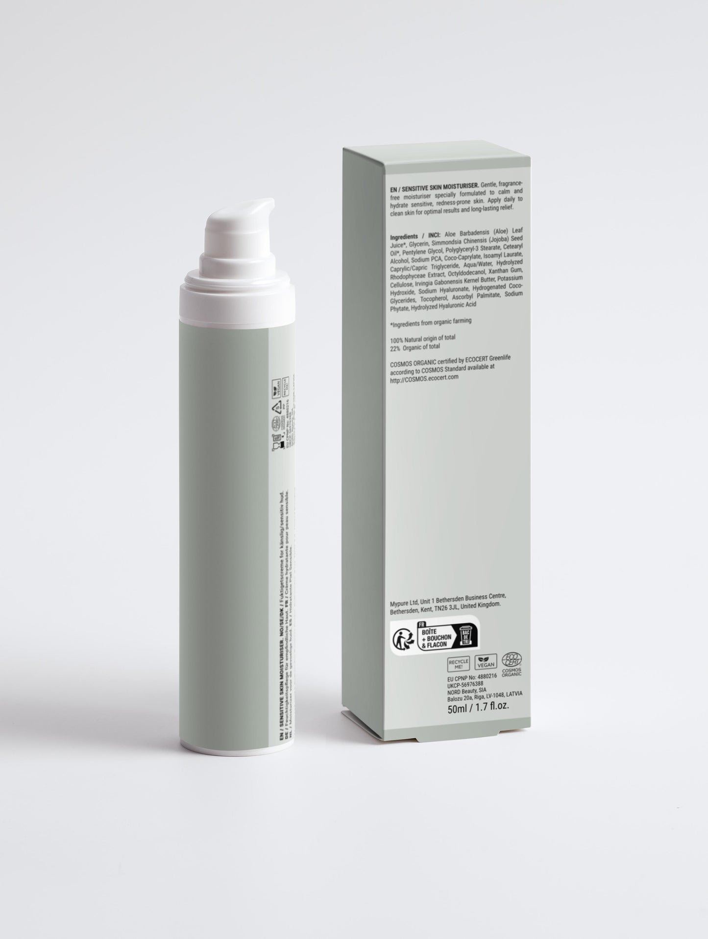 Sensitive Skin Moisturiser, Fragrance Free